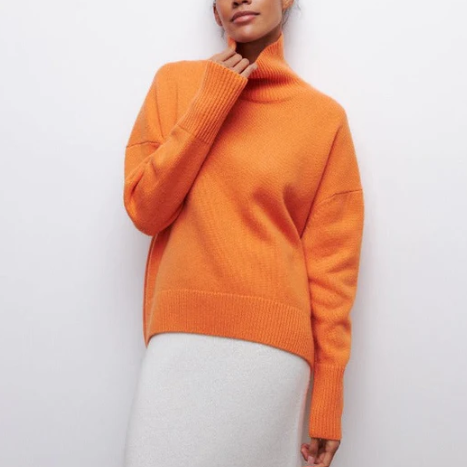 Street Wave Otrana Turtleneck Sweater For Women Elegant Lightweight Comfort And Flattering Fit