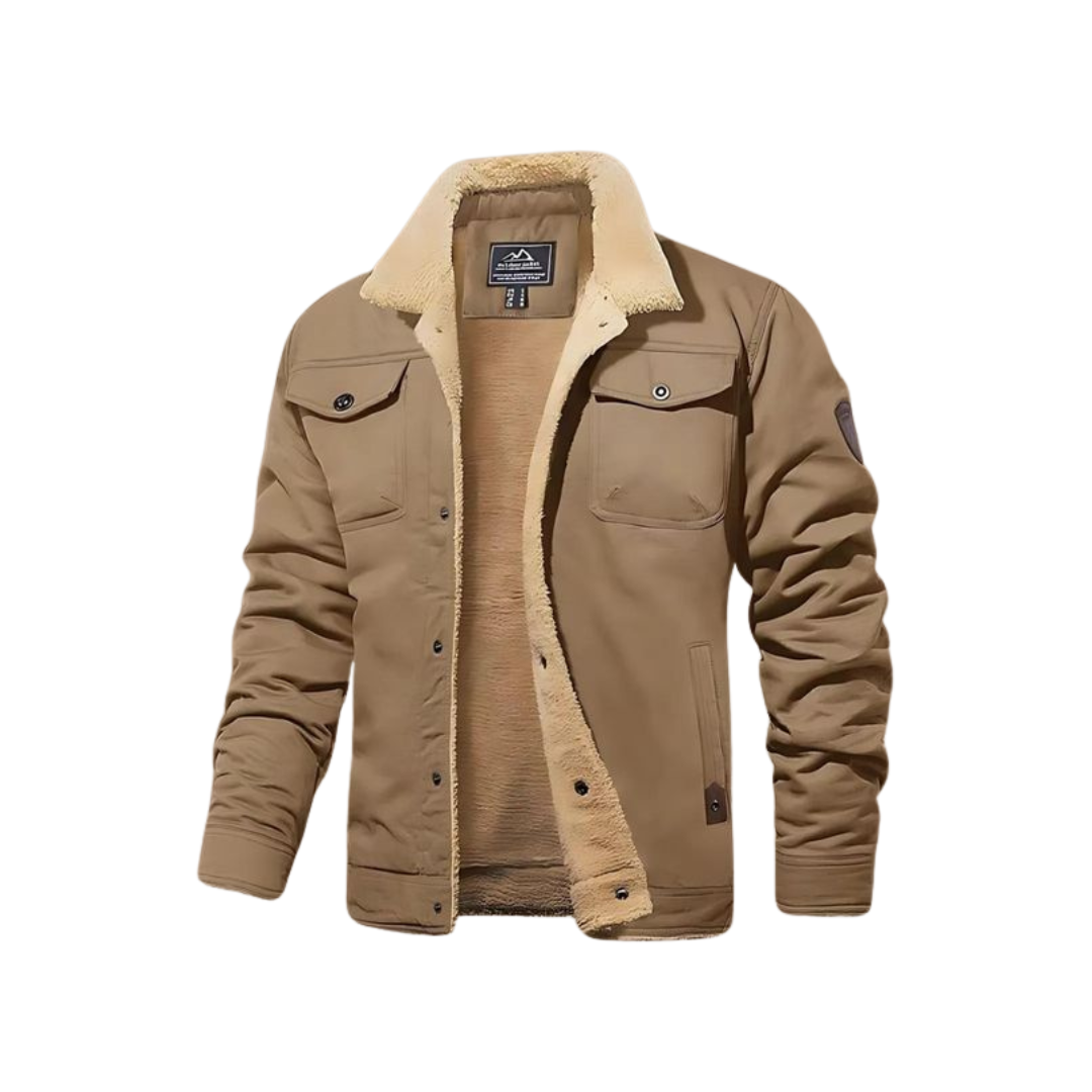 Street-Wave Warm Bomber Jacket With Fleece-Lined Interior For Cold Weather Comfort For Outdoors
