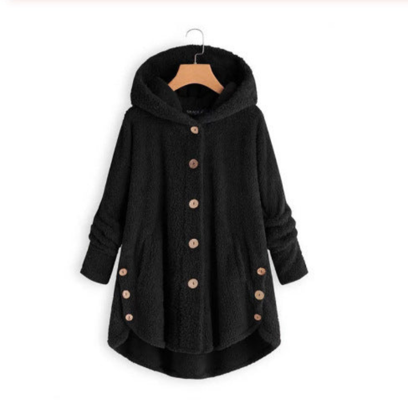 Streetwave Women's Hooded Teddy Coat Soft Warm Faux Fur Winter Outerwear With Cozy Lining