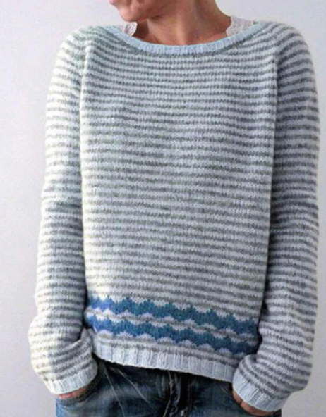 Street-Wave Retro Panna Pullover For Women Soft Lightweight Knit Flattering Fit Elegant Spring Look