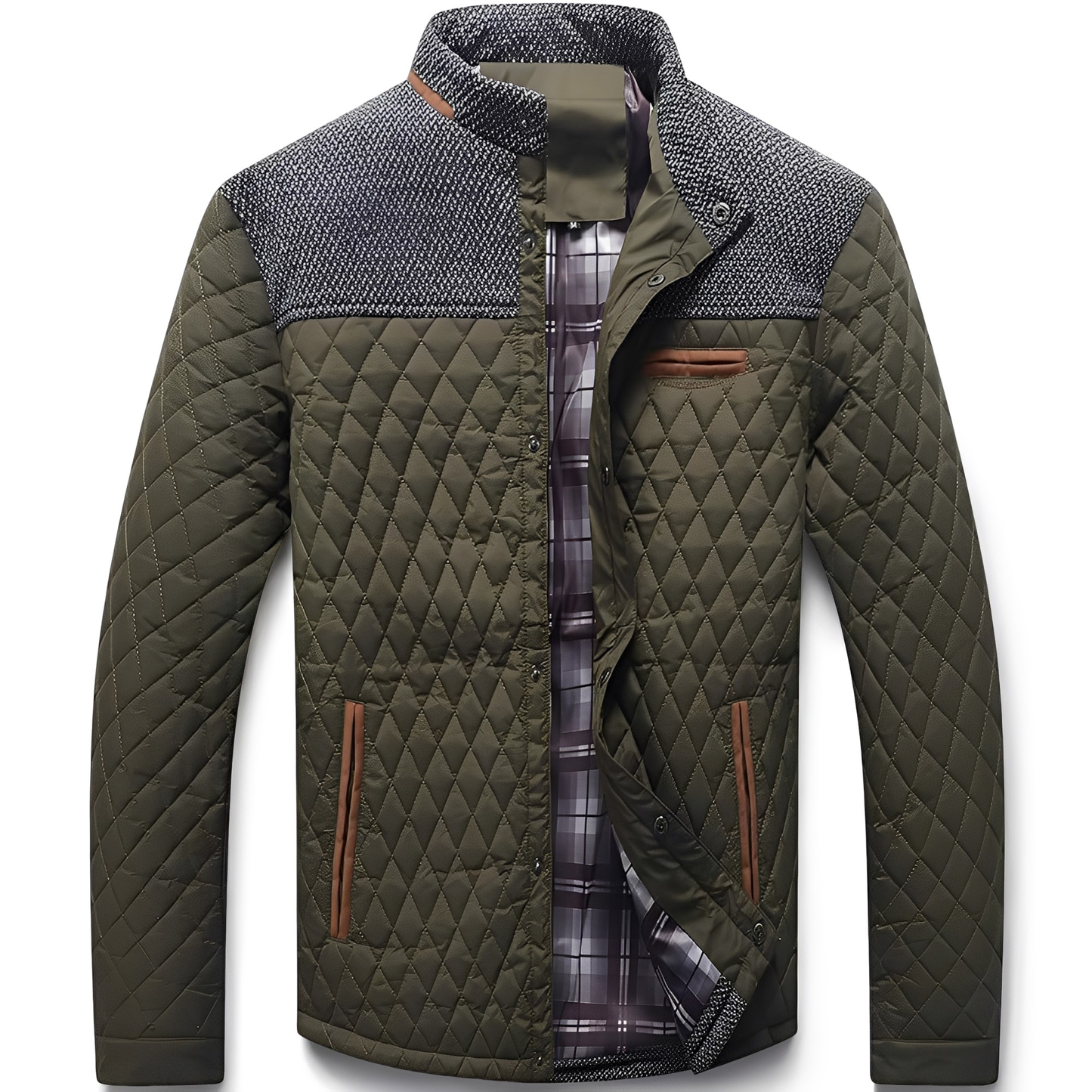 Street-Wave Quilted Jacket For Men Warmth Cushioned Comfort All Day Outdoor Wear