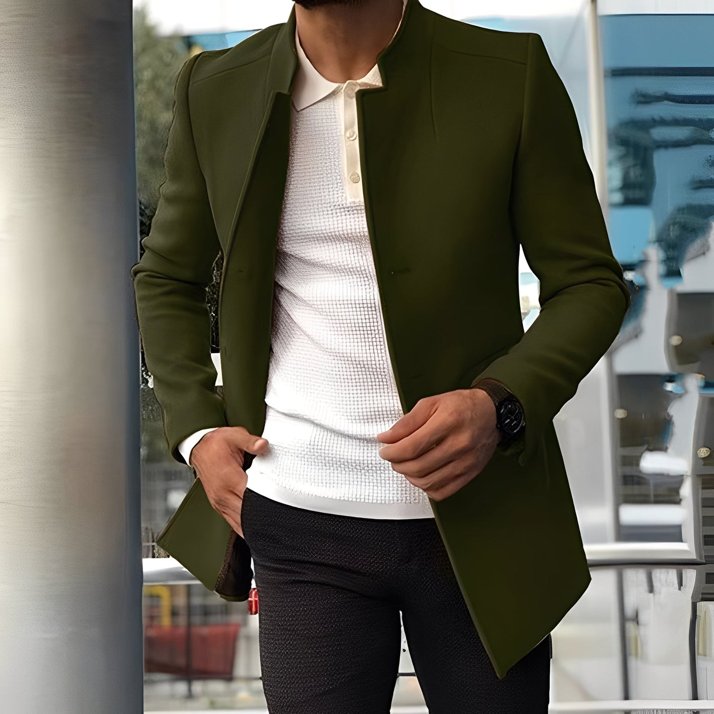 Street-Wave Premium Slim Fit Jacket For Men Elegant Warmth And Comfort All Day Everyday Style