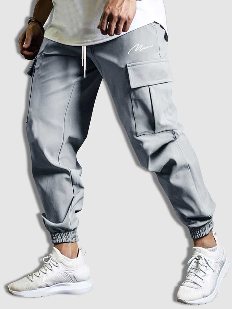Street Wave Modern Cargo Pants For Men With All Day Comfort Durable Fabric Adjustable Drawstring