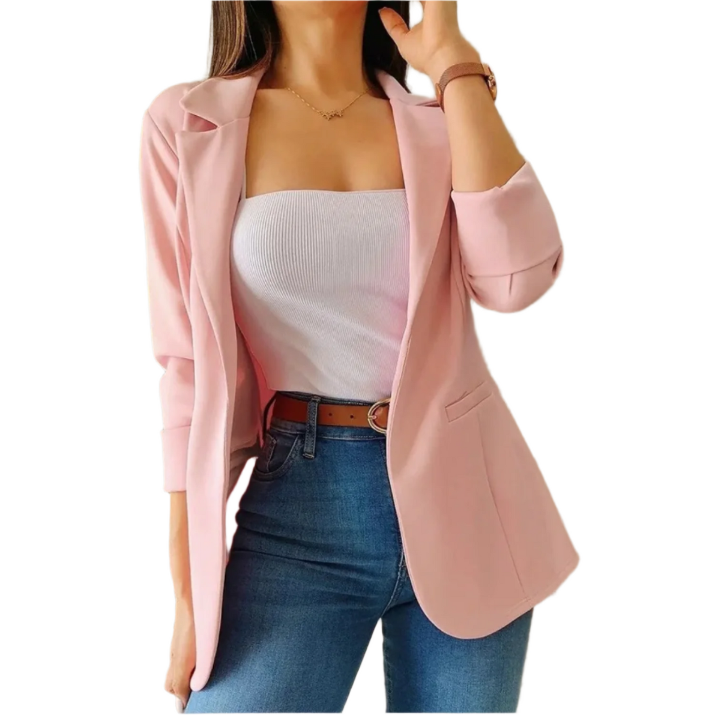 Street Wave Tailored Vintage Blazer For Women With Flattering Fit In Bold Yellow