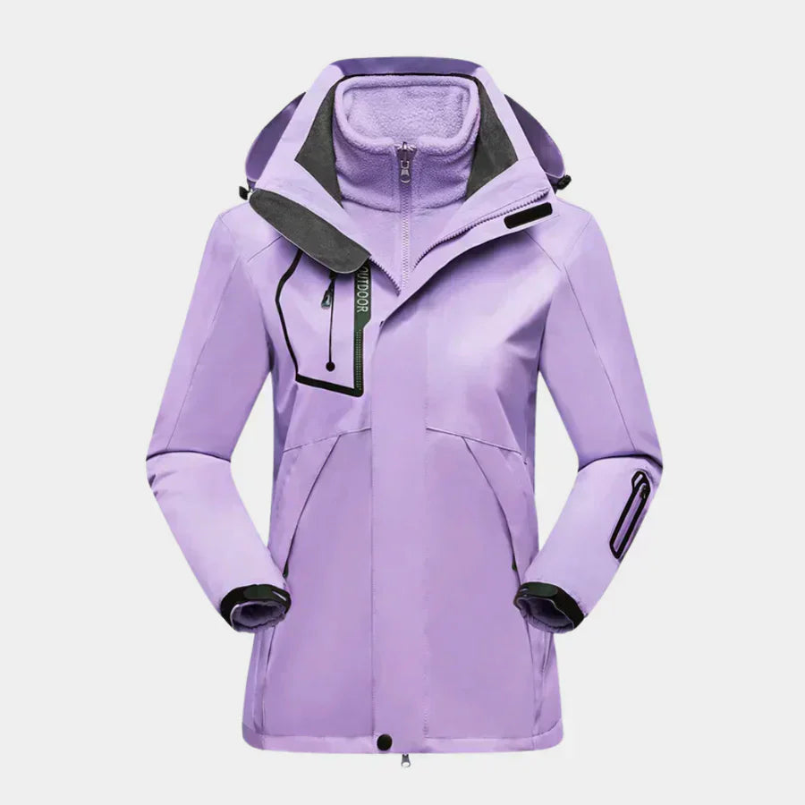 Street Wave Waterproof Ski Jacket For Women Warm Durable Windproof Snow Coat For Winter Adventures