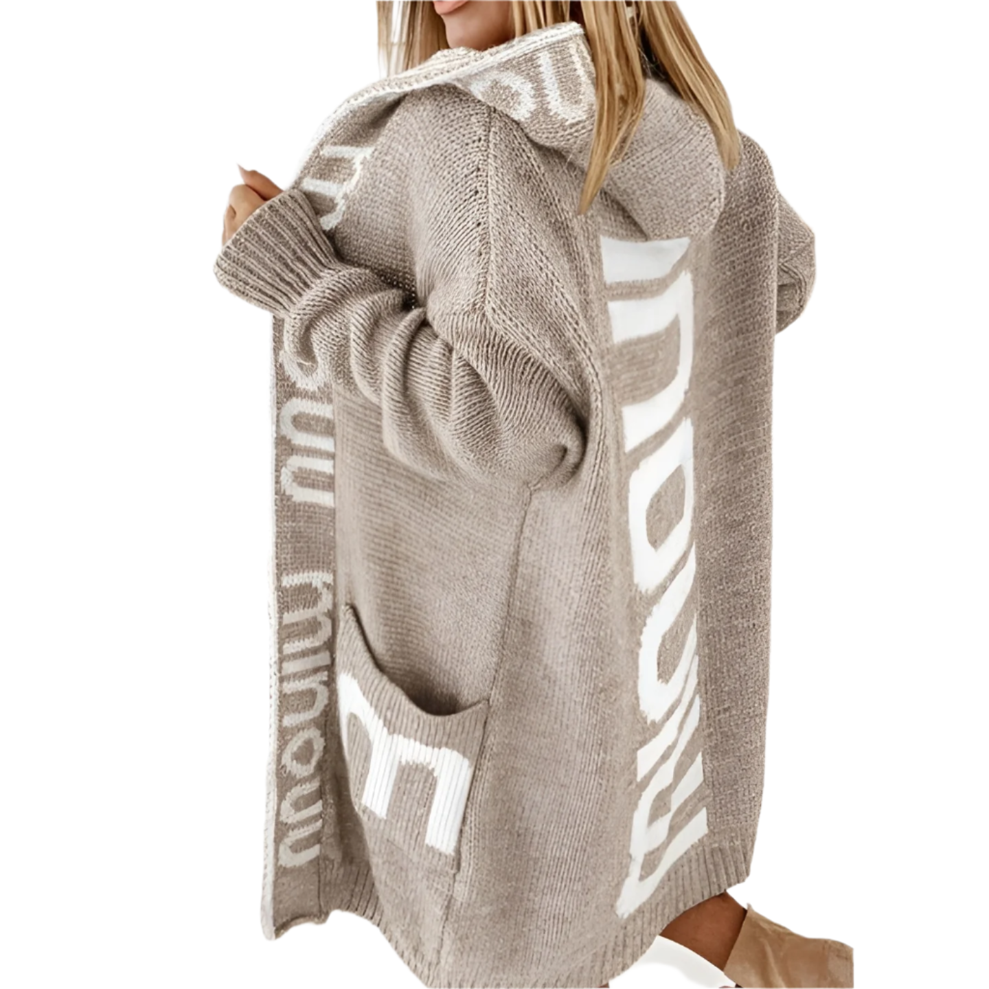 Street-wave Womens Knit Cardigan Cozy Warmth For Office Or Casual Wear Premium Comfort