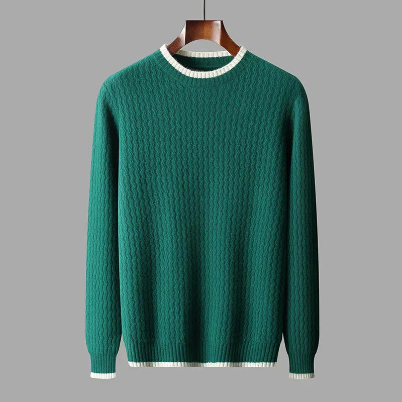 Street Wave Premium Knit Pullover With Modern Gentlemen Luxurious Comfort Temperature Control