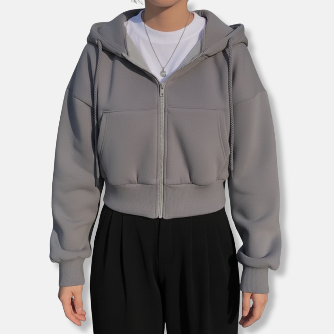 Street Wave Womens Zip Up Hoodie Fleece Lined Cozy For Women Oversized