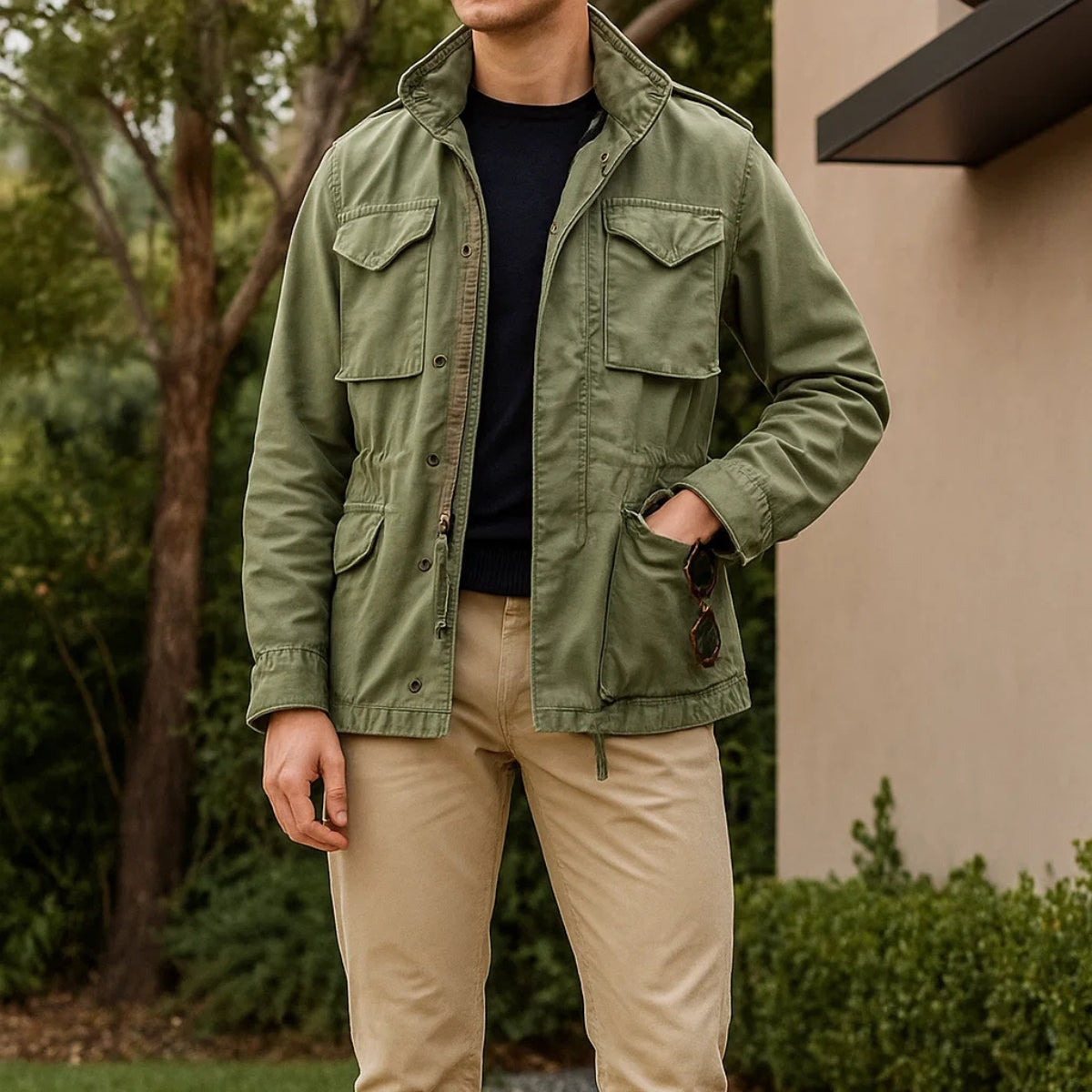Street-wave Military Field Jacket Rugged Durable Outdoor Icon For Urban Explorers And Outdoor Enthusiasts