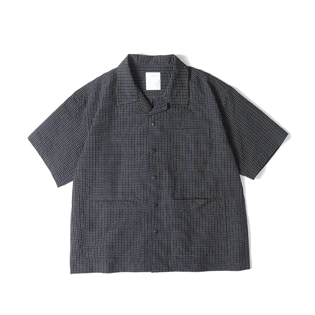 3-Pocket Coil Grid Shirt