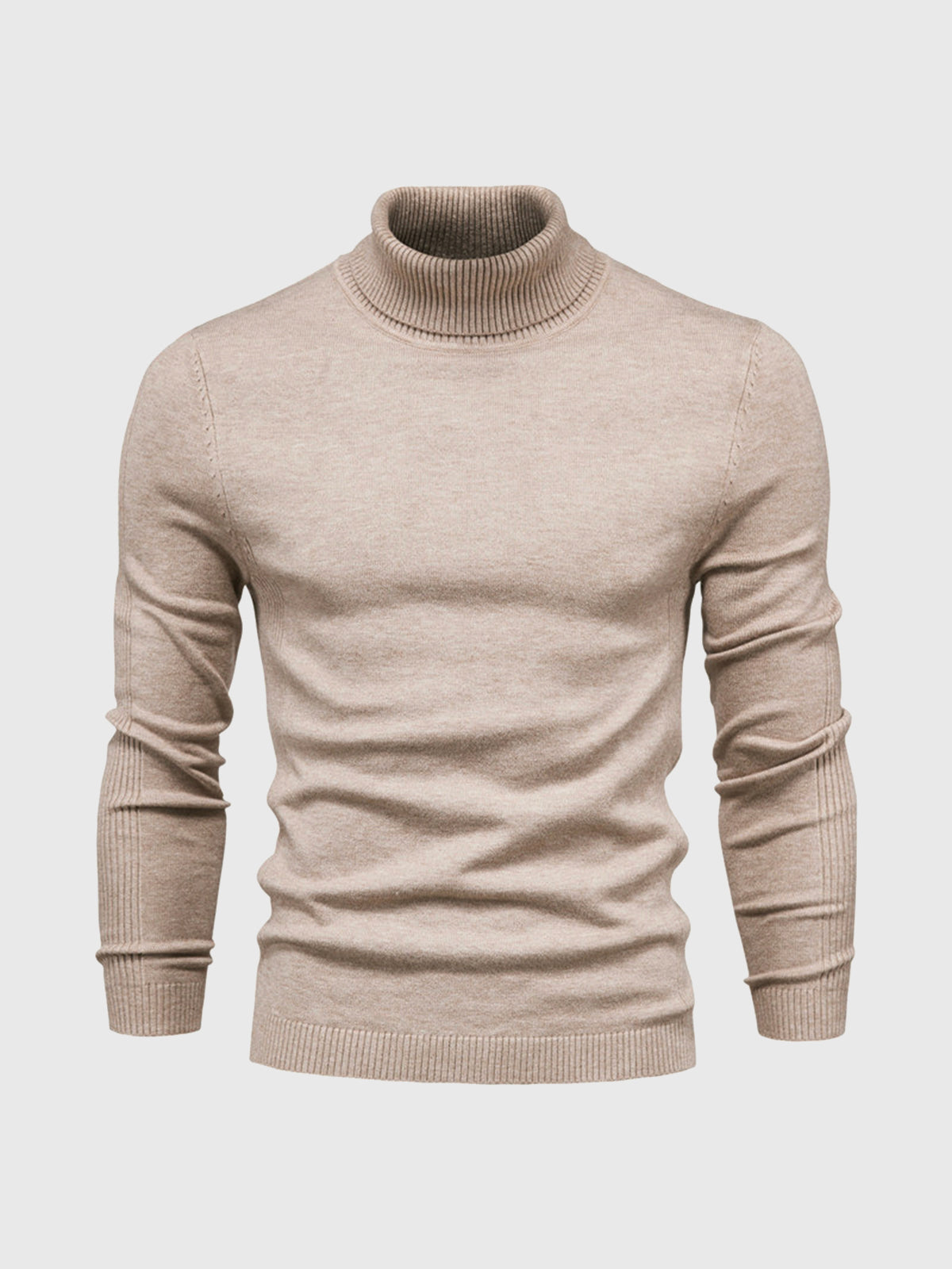Turtleneck Sweater For Men Street Wave Machine Washable Cotton Soft Comfort Classic Fit