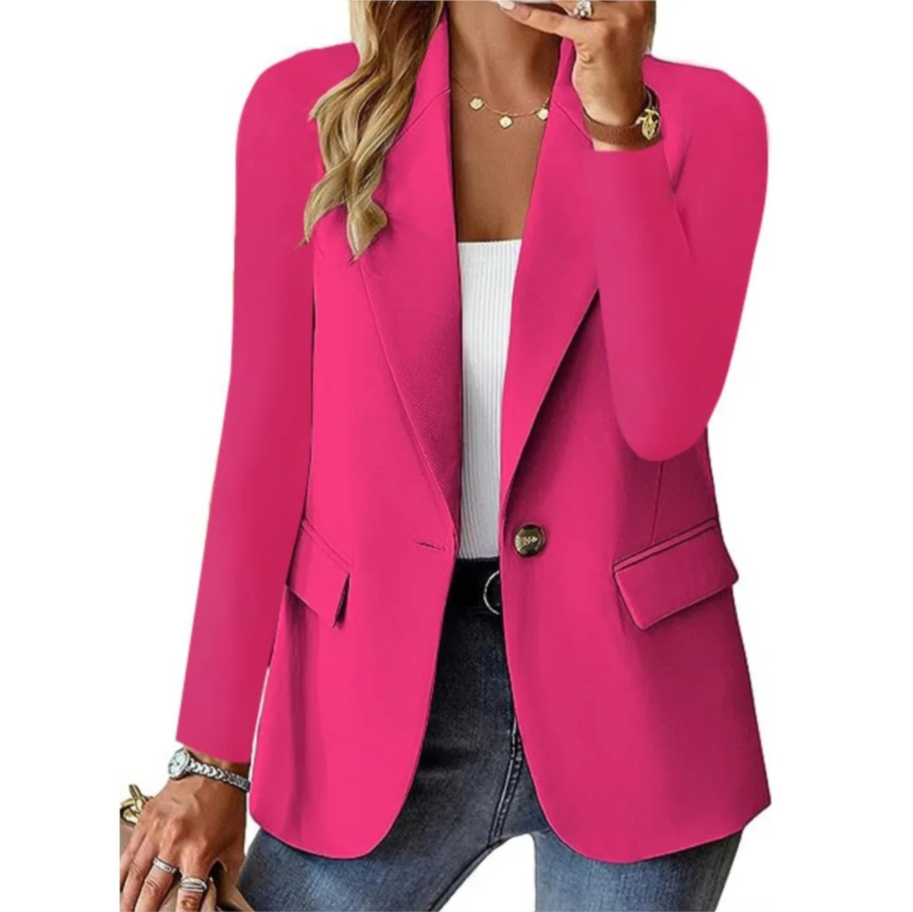 Street-Wave Longline Blazer For Women Chic Everyday Elegance Versatile Office Essential