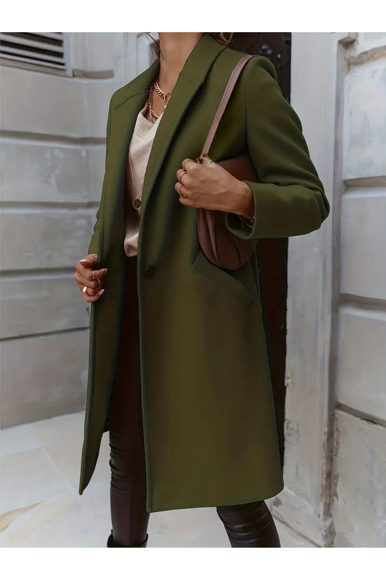 Street-wave Coat For Women Warm Long Wool With Timeless Elegance And All Day Comfort