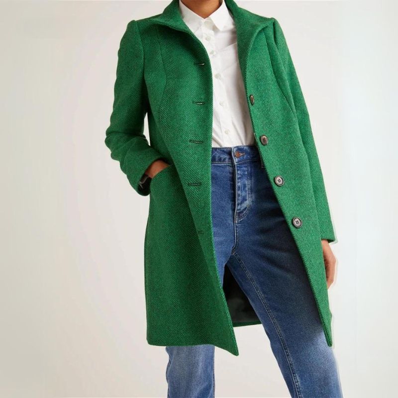 Street-wave Transitional Jacket for Women, Chic Yet Cozy All-Season Coat for Urban Professionals