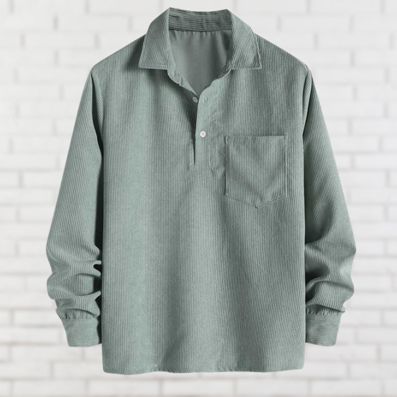 Street-Wave Corduroy Shirt For Men Soft Comfortable Everyday Timeless Style Wardrobe Essential