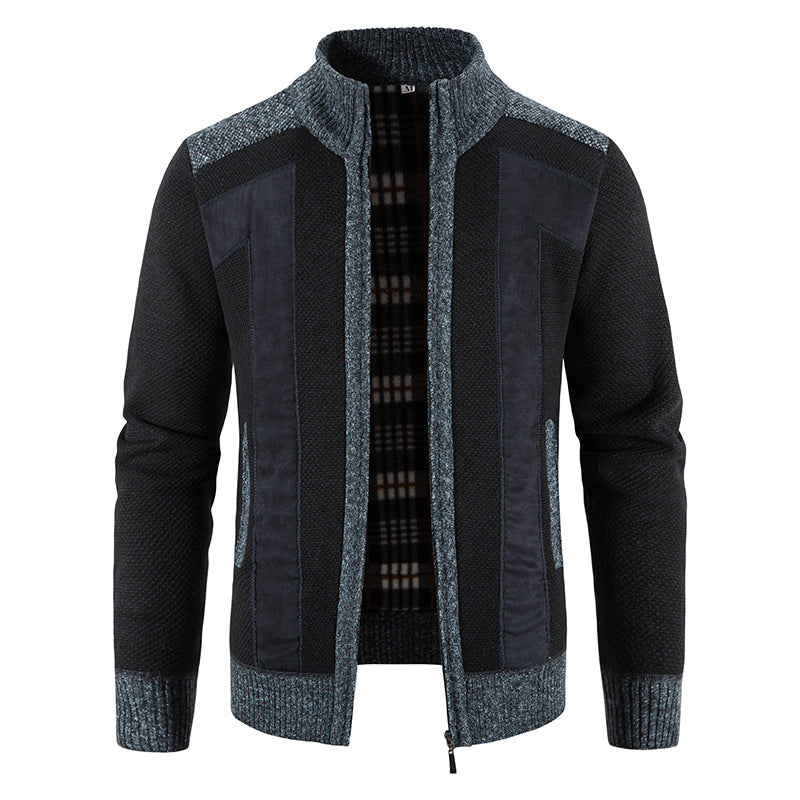 Street-wave Mens Wool Zip Jacket With Warm Comfort And Modern Style For Active Men