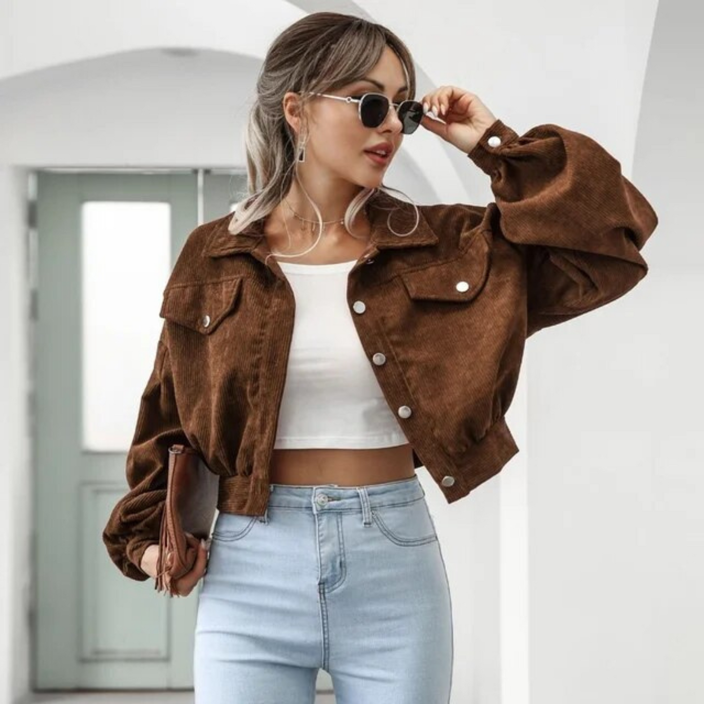 Corduroy Jacket Street-Wave Womens Versatile Chic Outerwear With Premium Craftsmanship For Women