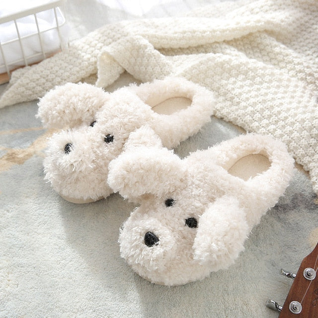 Street Wave Fluffy Bunny Slippers for Women Plush Cozy House Shoes Soft Warm Comfort