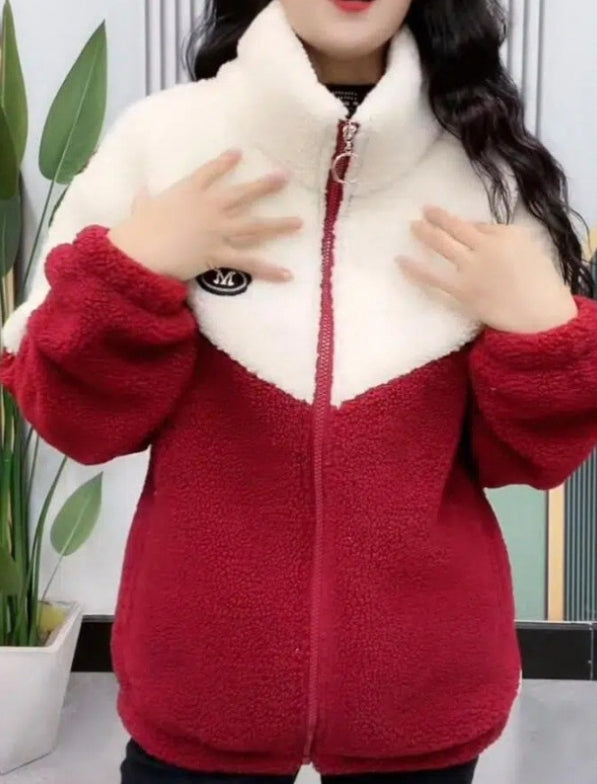 Street-Wave Lucie Winter Fleece Jacket For Women UltraWarm Soft Cozy Thermal Comfort With Zip Pockets