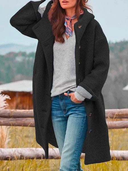 Street-wave Isabella Maxi Hooded Coat For Women Warm Cozy Winter Outerwear Perfect Cold Weather Style