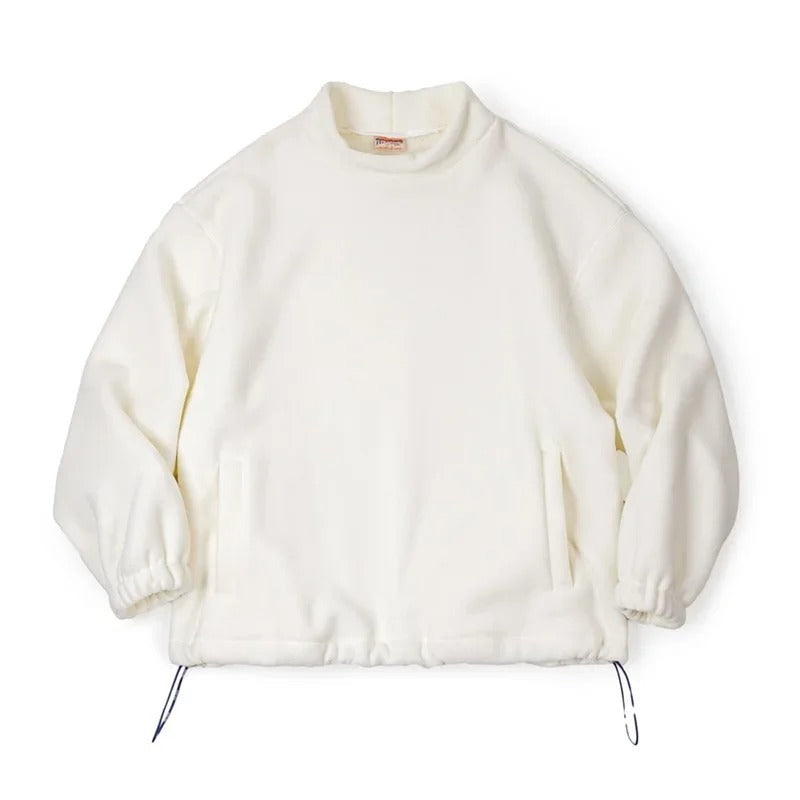 Street-Wave Oversized Mockneck Pullover for Women, Cozy Soft Knit, Effortless Streetwear