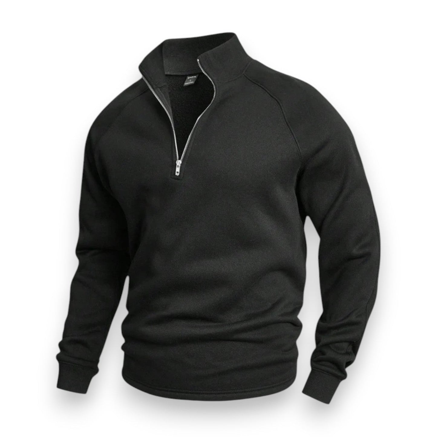 Streetwave High Collar Knit Pullover With Half Zip For Men Everyday Comfort And Style