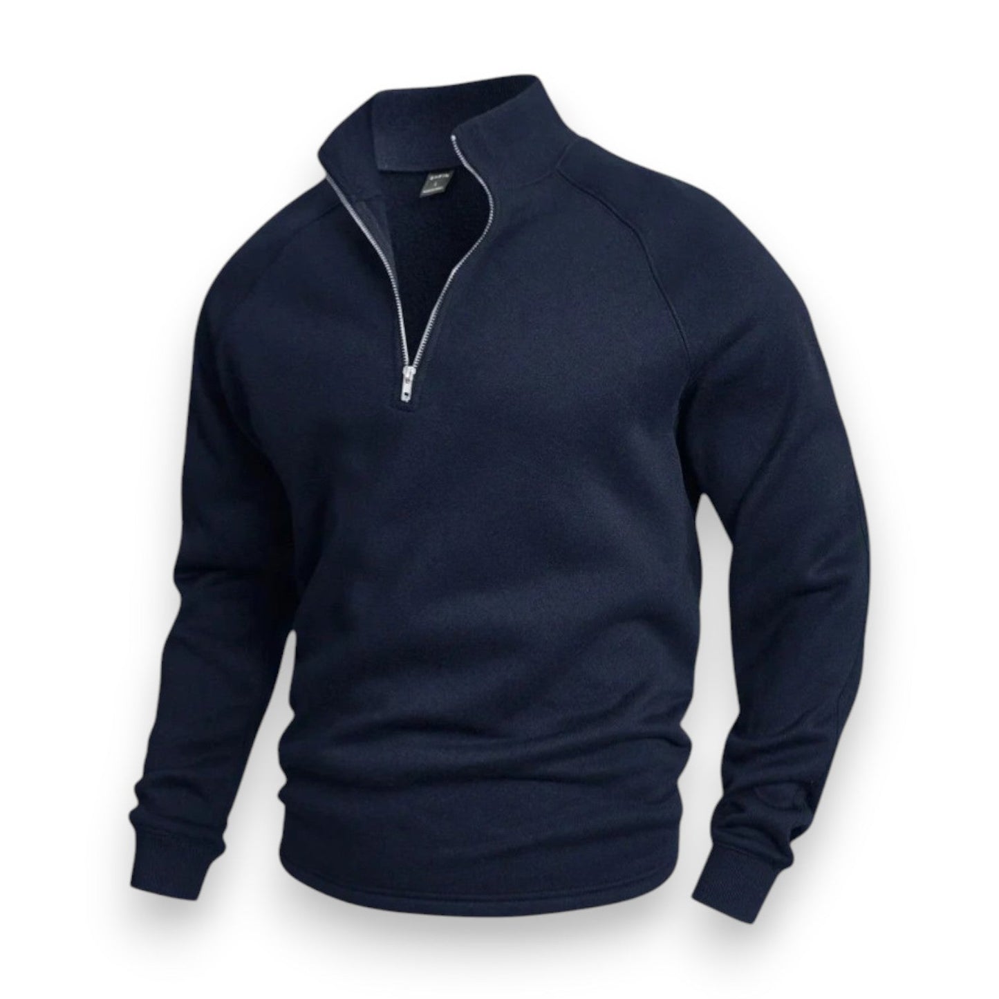 Streetwave High Collar Knit Pullover With Half Zip For Men Everyday Comfort And Style