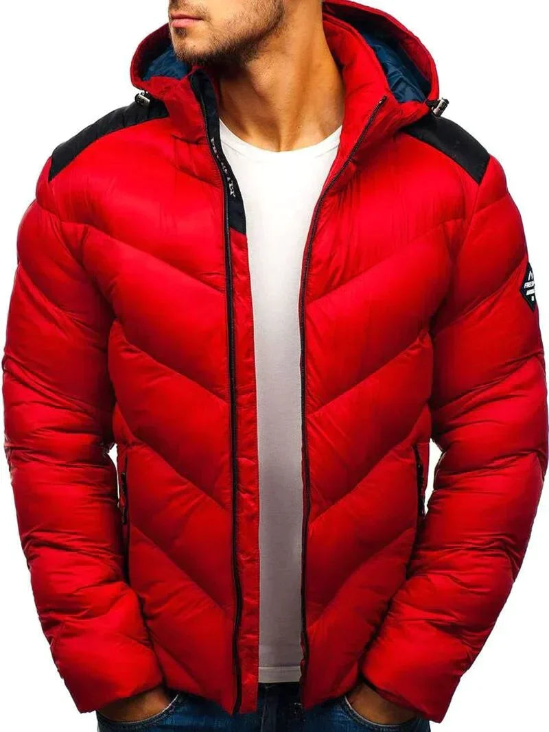 Street-Wave Men's Puffer Winter Jacket Trendy Warm Insulated Outerwear For Everyday City Wear