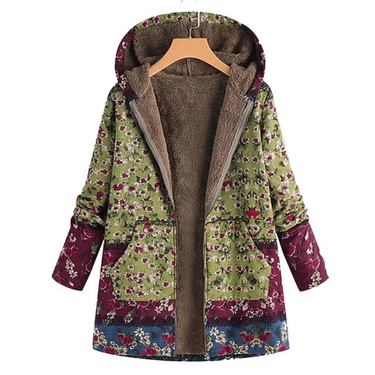Streetwave Floral Warm Women's Jacket With Cozy Comfort And Loose Fit For Fashionable Women