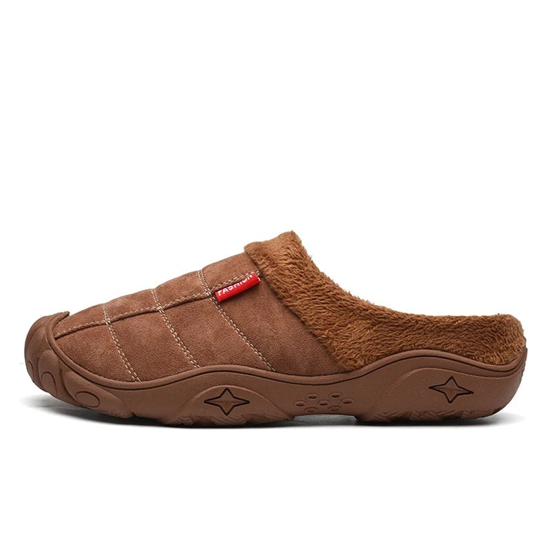 Street Wave Orthopedic Slippers For Unisex Warm Plush Lined Comfort And Non Slip Sole