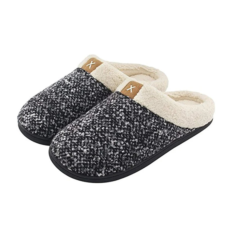 Street-wave Unisex Orthopedic Slippers For Men And Women Warm Memory Foam Cloud Steps Thick Cushioned Sole Anti Slip