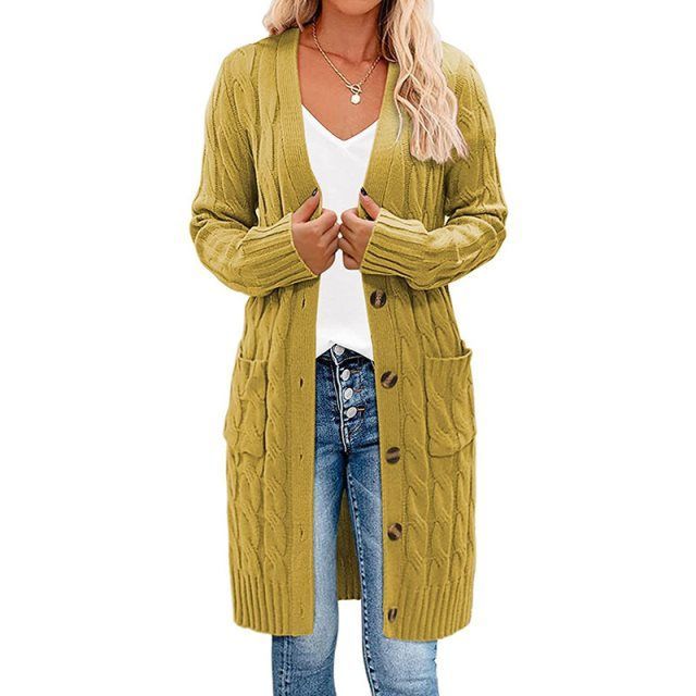 Streetwave Long Knit Cardigan For Women Warm Cozy Knitwear Chic Wardrobe Essential