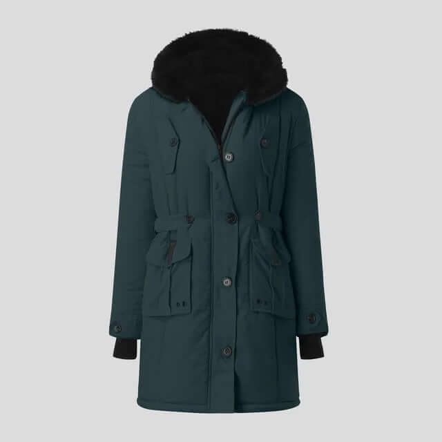 Street-wave Women's Winter Parka With Lux Faux Fur Collar For Ultra Warmth And Comfort
