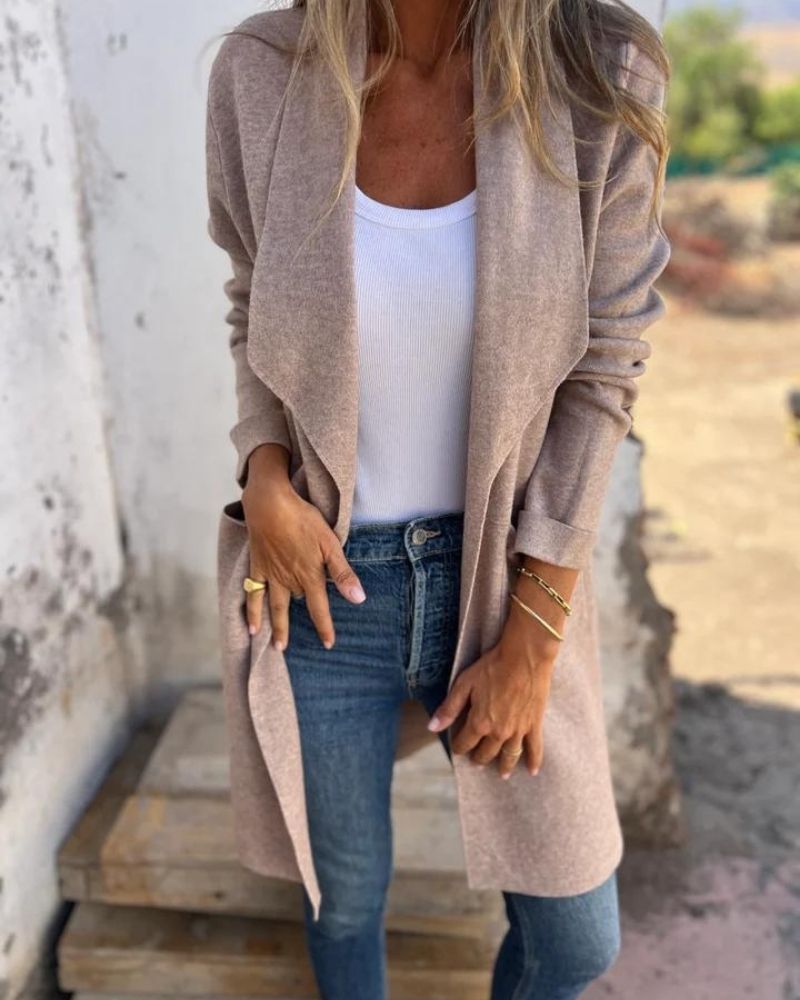 Street-Wave Casual Rever Jacket For Women Effortless Elegance Comfortable Chic Outerwear