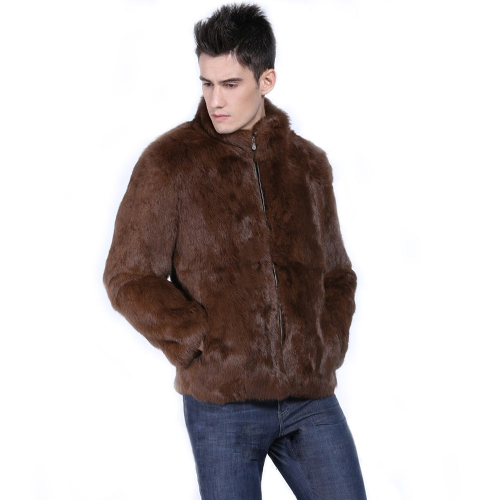 Streetwave Mens Faux Fur Jacket Warmth And Comfort With Modern Streetwear For Cold Days