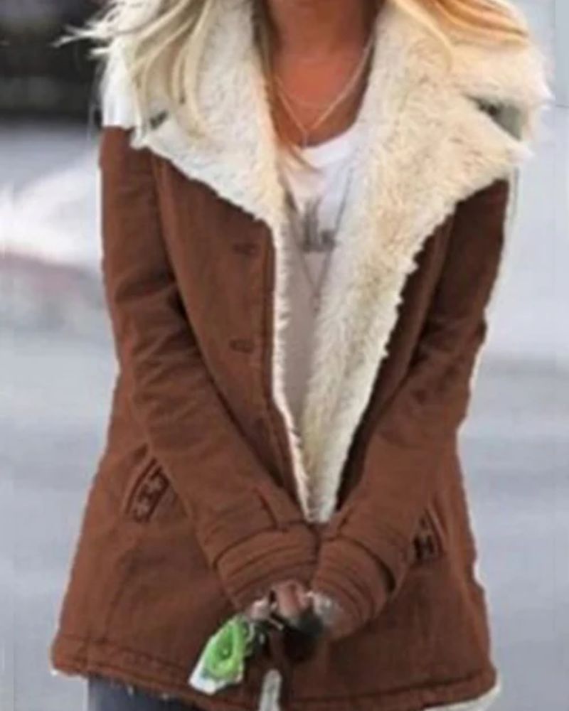 Street-Wave Women's Cozy Winter Jacket With Shearling Lining For Warmth And Style