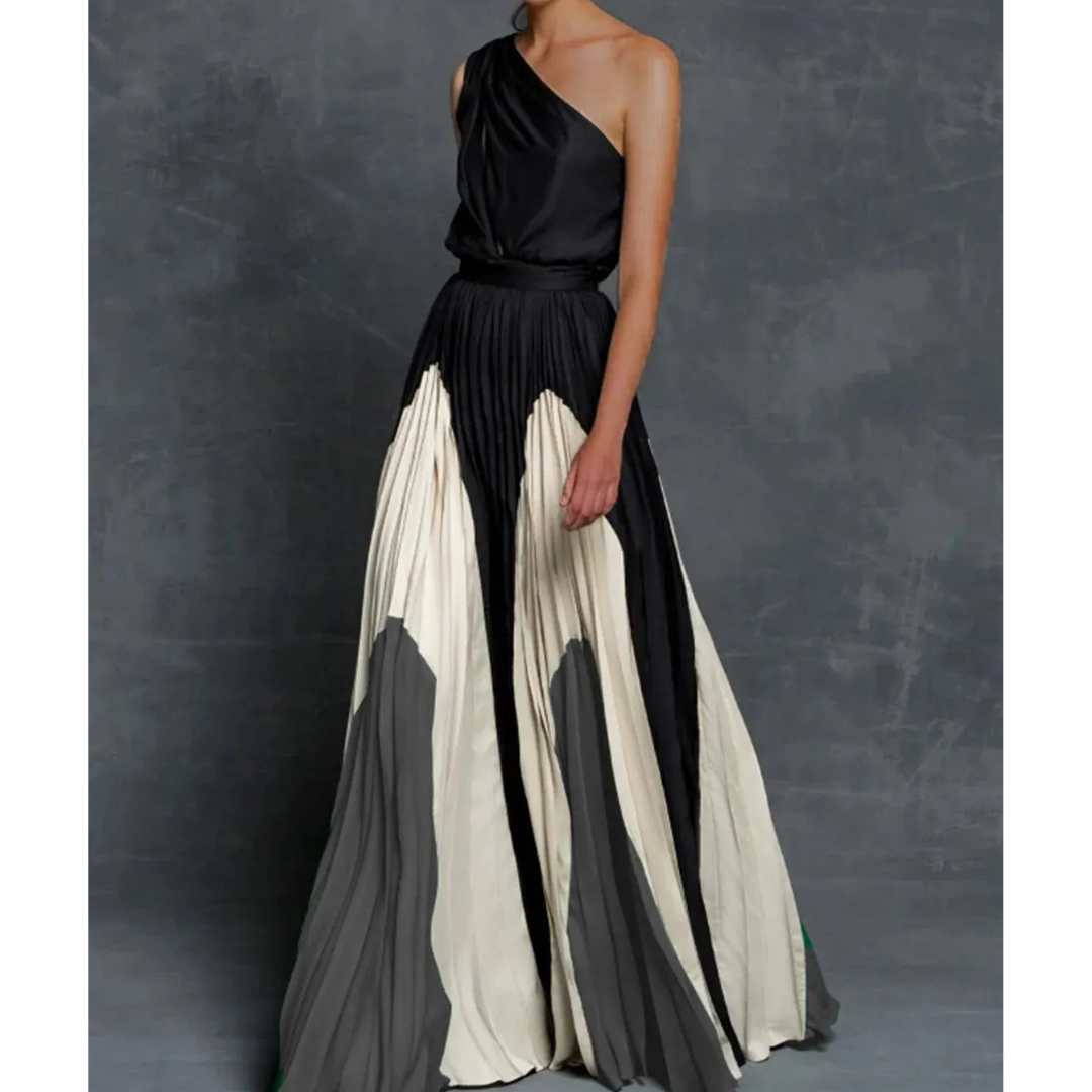 Bella One Shoulder Artistic Evening Dress By Street-Wave For Women
