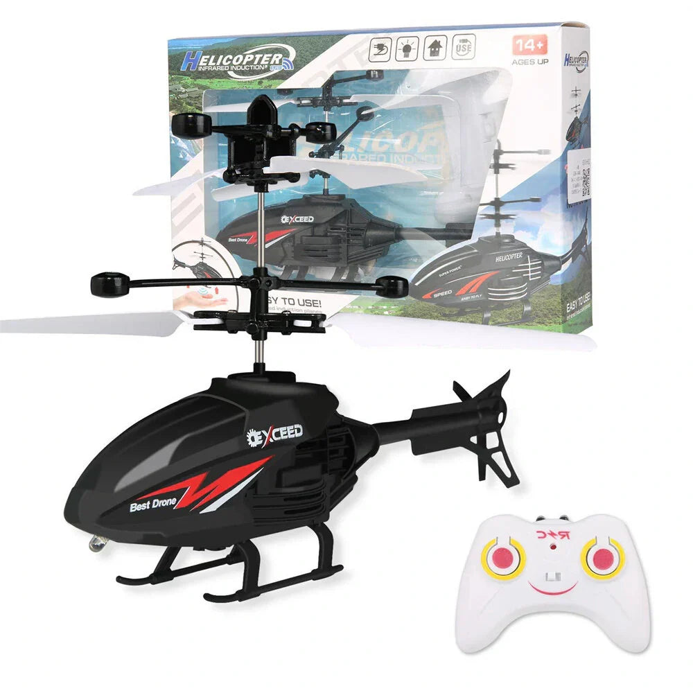 Street Wave USB Rechargeable Induction Helicopter For Kids Indoor Outdoor Remote