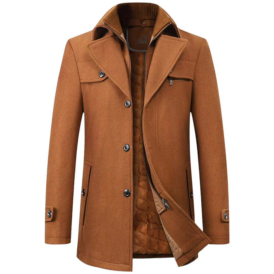 Street-wave Mens Casual Winter Jacket Insulated Warmth Modern Fit For Cold Weather Comfort