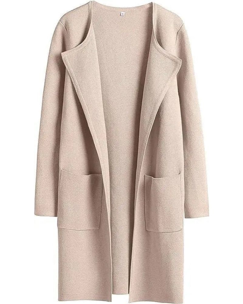 Street Wave Elegant Overcoat For Women Soft Cozy Winter Coat With Modern Fit And Silky Lining