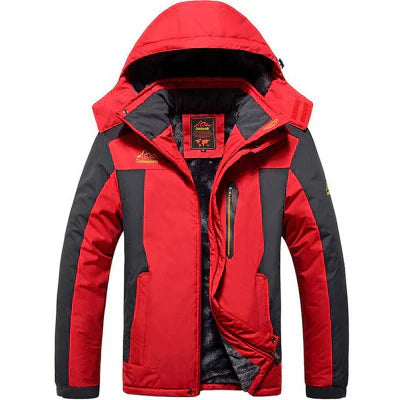 Street Wave Snow Ski Jacket With Hood For Winter Sports Insulated Waterproof Breathable Comfort