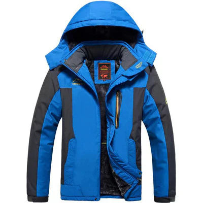 Street Wave Snow Ski Jacket With Hood For Winter Sports Insulated Waterproof Breathable Comfort