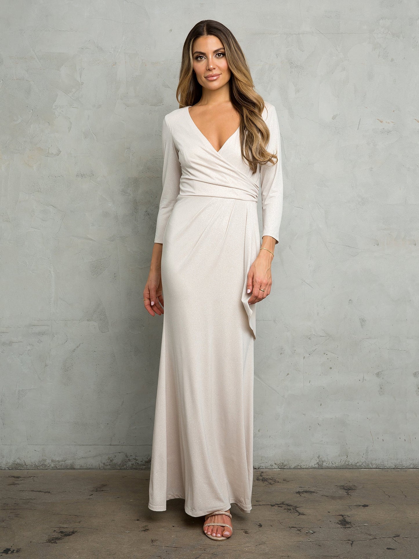 Eva Fashion Glitter Long Mother Of The Bride Dress For Moms
