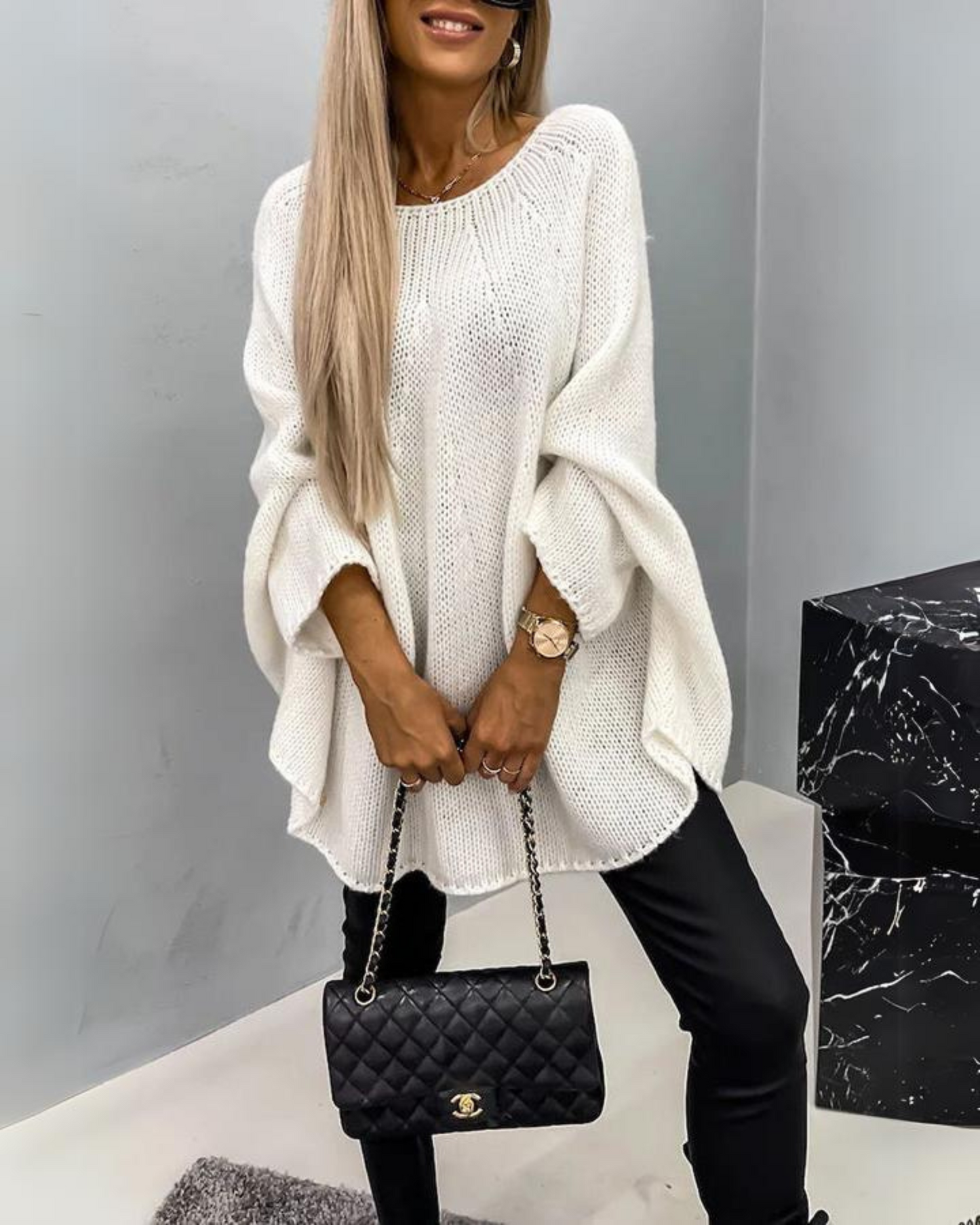Streetwave Boho Knit Sweatshirt Cozy All Day Comfort For Women Versatile Modern Charm