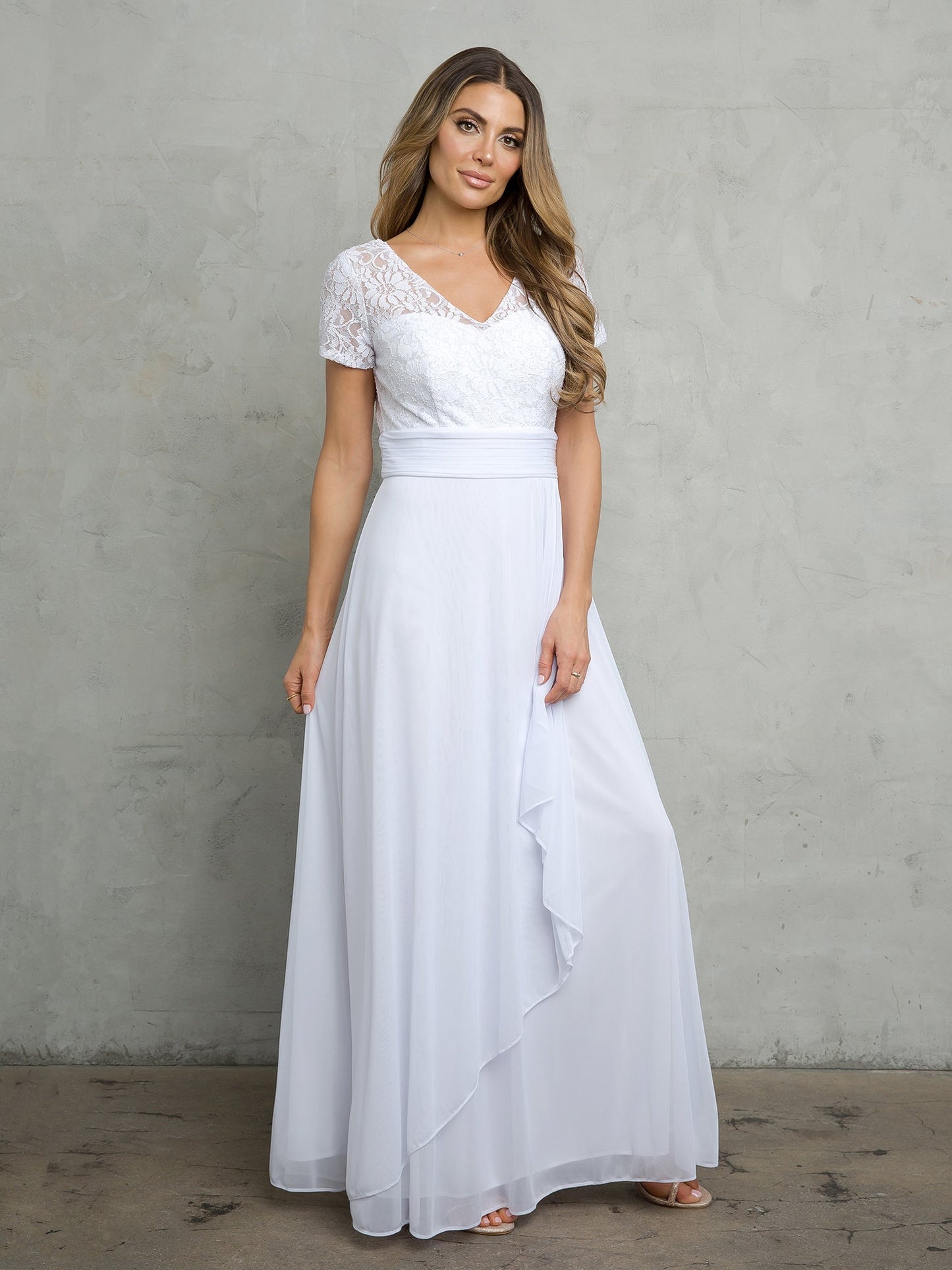 Eva Fashion Elegant Mother Of The Bride Dress 3486 A Line Lace Sequin Bodice