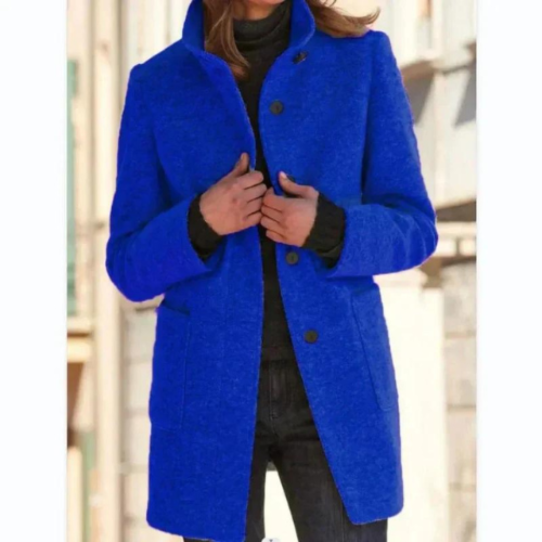 Streetwave Genesis Womens Winter Down Coat Button Front Warmth With Casual Fit For Cold Weather