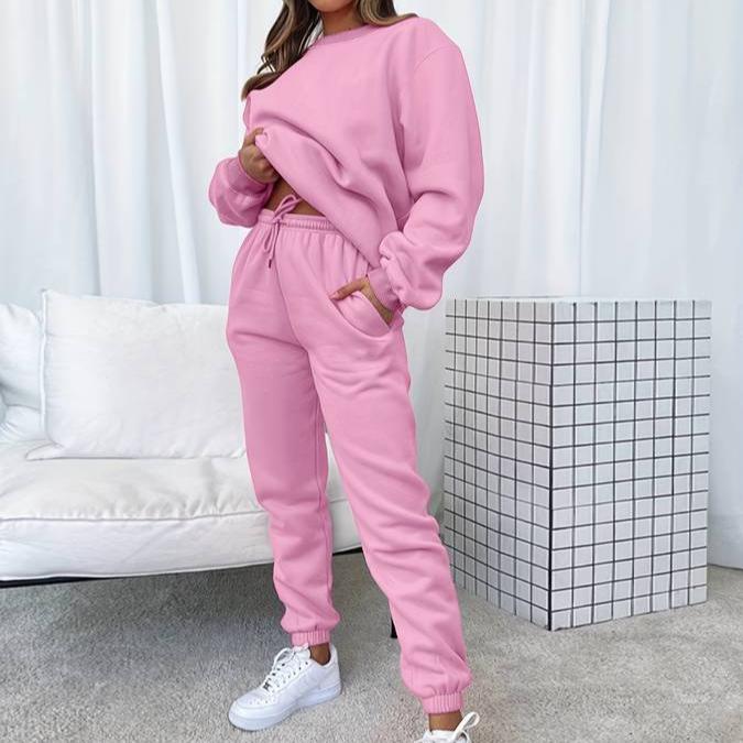 Jenna Women Matching Sweatshirt And Jogger Set StreetWave RelaxedFit Loungewear
