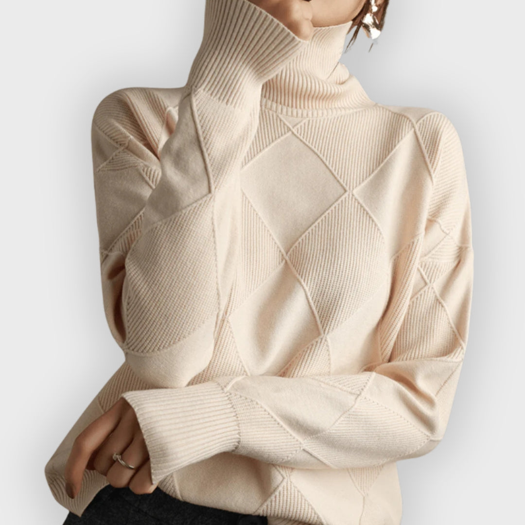 Street-wave Cashmere Rollneck Sweater For Women Ultra-Soft Warmth Cozy Casual Fit