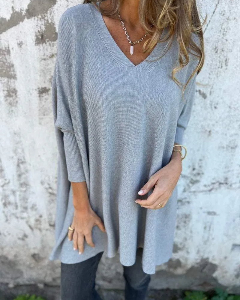 Women's Knitted Top with Boho Style and Loose Fit