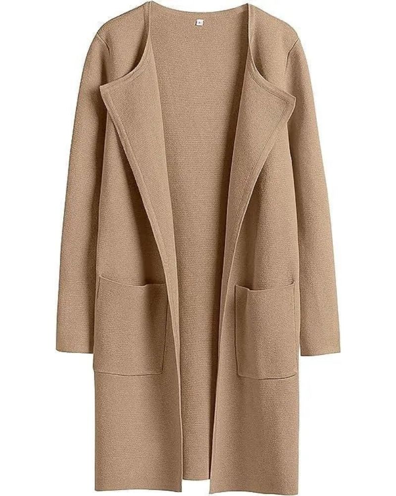 Street Wave Elegant Overcoat For Women Soft Cozy Winter Coat With Modern Fit And Silky Lining